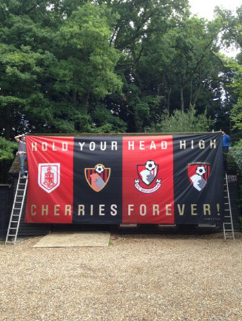 Banners For All produces huge football flags for clubs up and down the country 